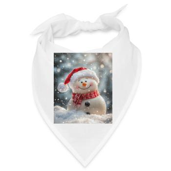 Schneemann - Bandana - Weiß - Vorne