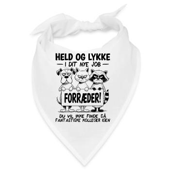 Jobwechsel Auf Wiedersehen Kollegen Abschiedsgeschenk für Kollege - Bandana - Weiß - Vorne