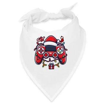 Weihnachten Controller Gaming Lover Gamer Videospiel - Bandana - Weiß - Vorne