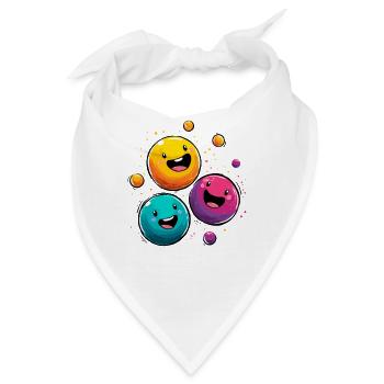 Kunterbunte Ballfreude - Bandana - Weiß - Vorne