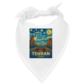 Teheran Iran - Bandana - Weiß - Vorne
