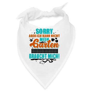 Garten Schrebergarten - Bandana - Weiß - Vorne