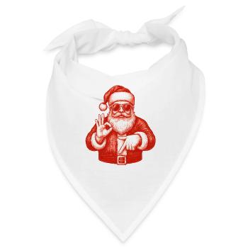 Weihnachtsmann Six Seven Meme Humor - Bandana - Weiß - Vorne