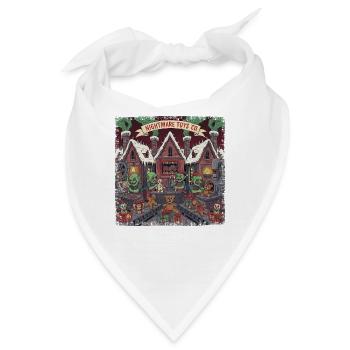 Weihnachten Horror Kringle Fabrik Wichtel Monster  - Bandana - Weiß - Vorne