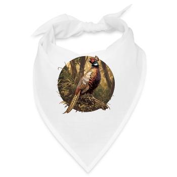 Fasane Fasan - Bandana - Weiß - Vorne