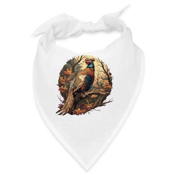 Fasane Fasan - Bandana - Weiß - Vorne
