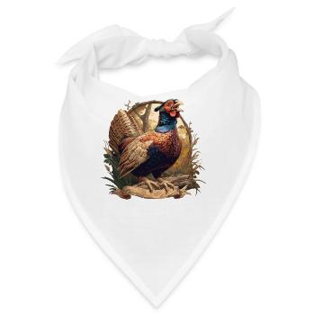 Fasane Fasan - Bandana - Weiß - Vorne