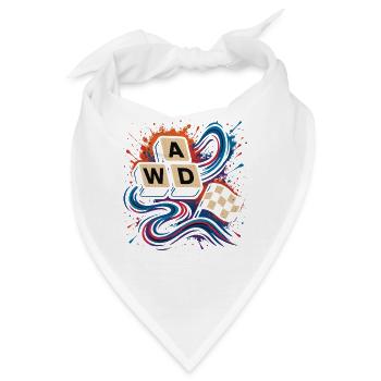AWD Racing Keys Drift Retro Shirt - Bandana - Weiß - Vorne