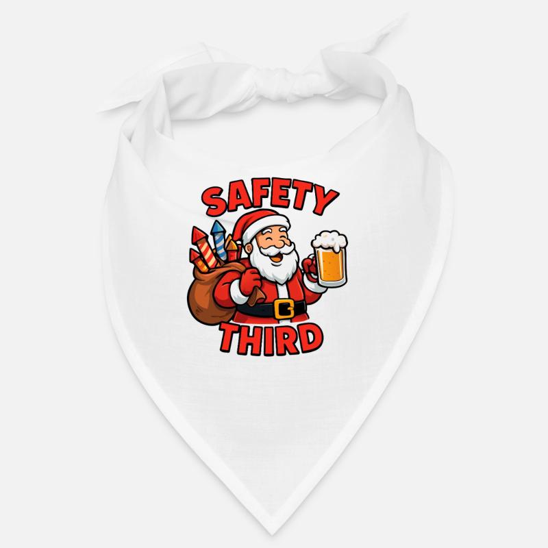 Safety Third Funny Sarcastic Christmas Safe Bandana