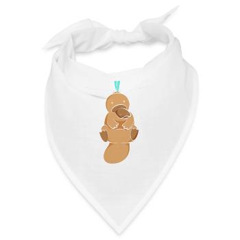 Schnabeltier Schnabeltier Platypus Schnabeltier - Bandana - Weiß - Vorne