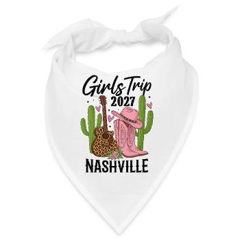 Girls Trip Nashville 2027 - Bandana - Weiß - Vorne