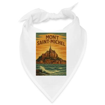 Mont Saint-Michel - Bandana - Weiß - Vorne