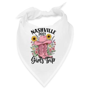 Girls Trip Nashville 2027 - Bandana - Weiß - Vorne