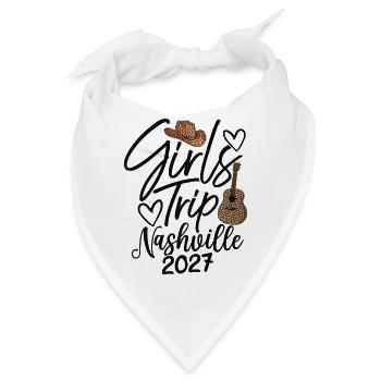 Girls Trip Nashville 2027 - Bandana - Weiß - Vorne