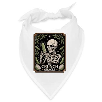 The Crunch Oracle Skelett Mit Gurke Humor - Bandana - Weiß - Vorne