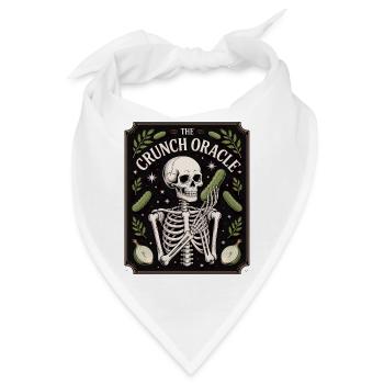 The Crunch Oracle Skelett Und Gurken Humor - Bandana - Weiß - Vorne