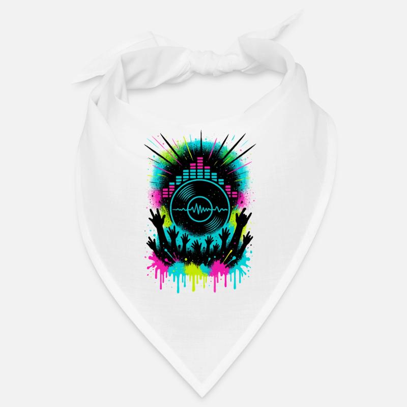 Festival de musique Audience Equalizer Vinyle Wave Bandana