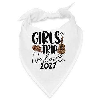 Girls Trip Nashville 2027 - Bandana - Weiß - Vorne