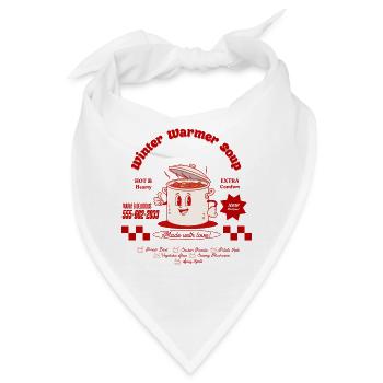 Kochtopf mit Lächeln Retro-Logo - Bandana - Weiß - Vorne