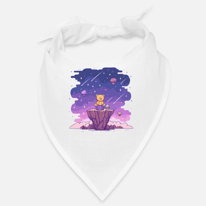 Cuddly Bear in the Starry Sky Cake Bandana