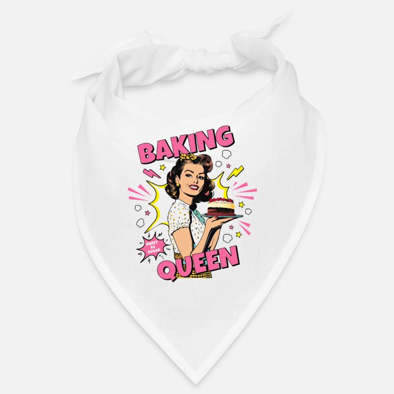 Cuisson Gâteau Cuisson Reine Cuisson Fée Boulanger Pop Art Bandana