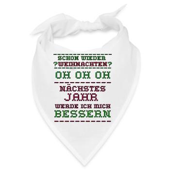Ugly christmas - Bandana - Weiß - Vorne