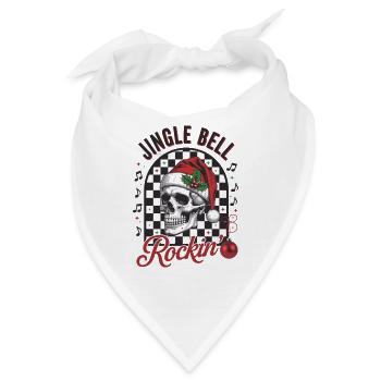 Jingle Bell Rockin - Bandana - Weiß - Vorne