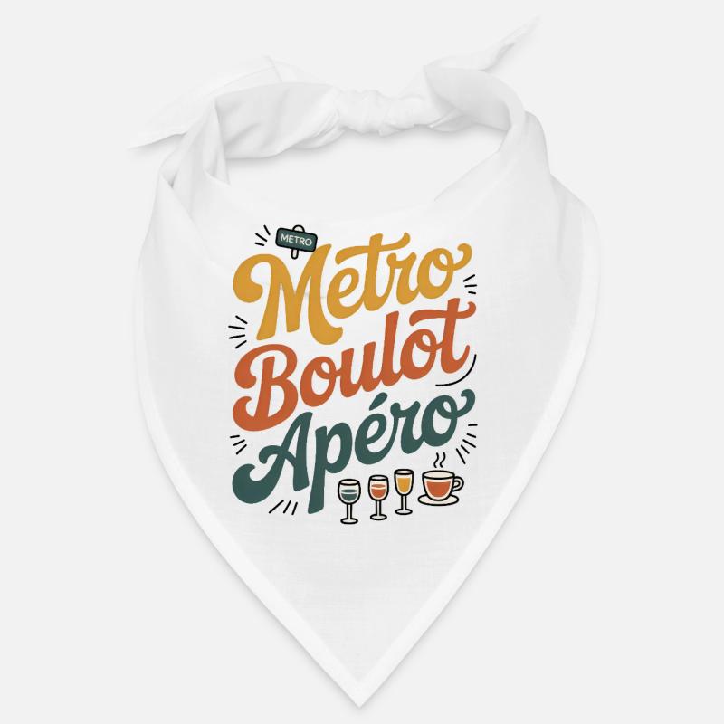 Metro Work Aperitif Humor Routine Arbeitsabend Bandana