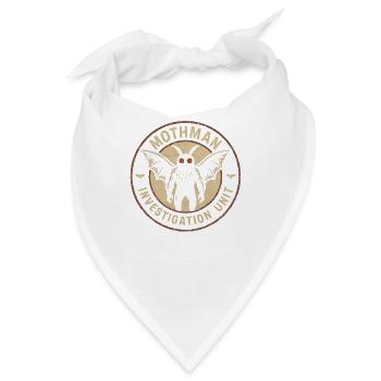 Mottenmann-Ermittlungseinheit Lustiger Kryptiden-M - Bandana - Weiß - Vorne