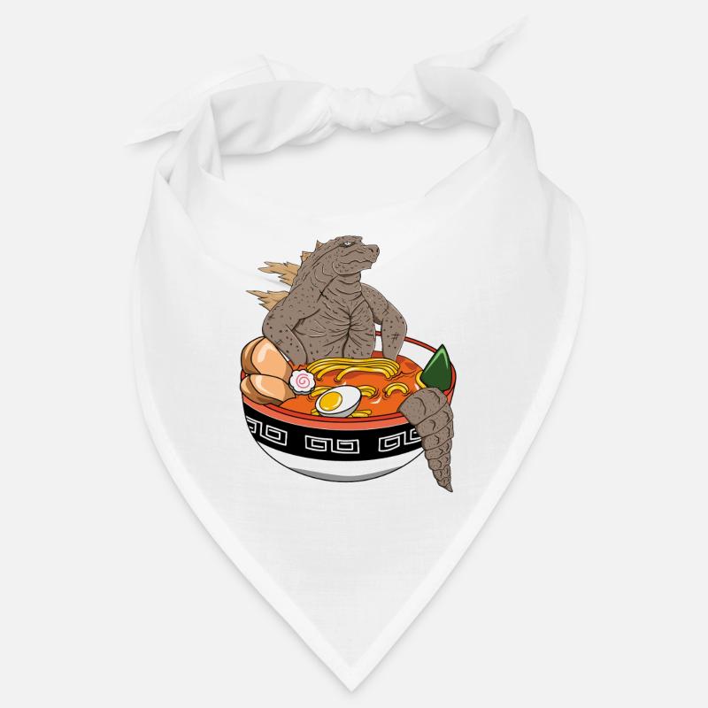 Epic Ramen Monster Bowl Rock Dinosaur Design Tee Bandana