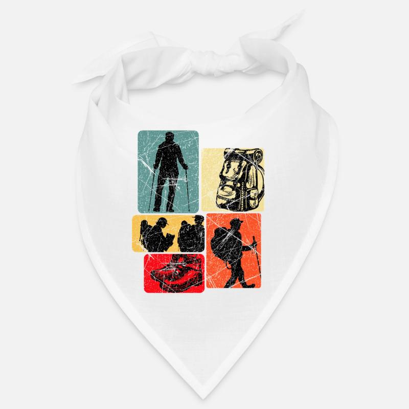 Hiking trail collage Bandana