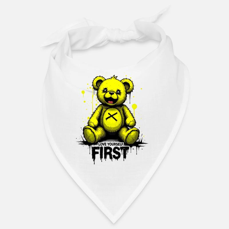 Aime-toi d’abord Teddy Bear Graffiti Bandana