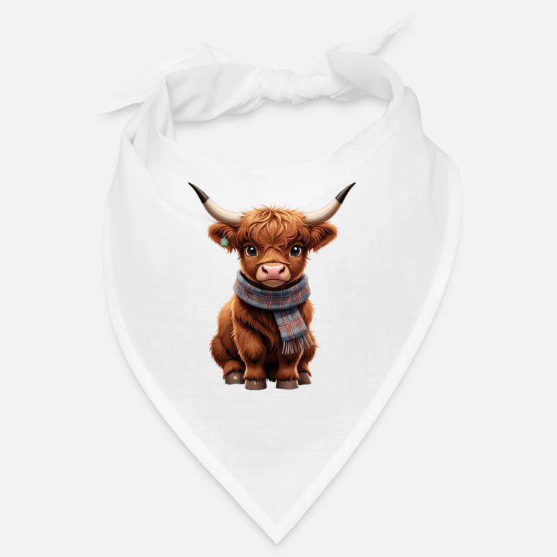 Cuddly cow with scarf Bandana