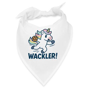 Einhorn Handball Wackler, Dribbler, Kinder - Bandana - Weiß - Vorne