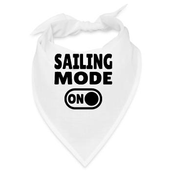 Sailing Mode On - Segeln Aktiv - Bandana - Weiß - Vorne