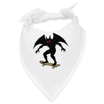 Mothman Skateboarding - Bandana - Weiß - Vorne