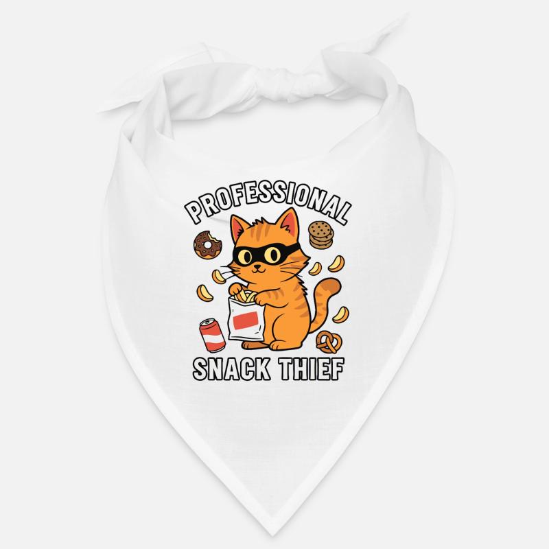 Voleur de snacks professionnel, chat drôle coquin Bandana