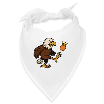 Nein zur Monarchie – patriotisch, antiautoritär - Bandana - Weiß - Vorne