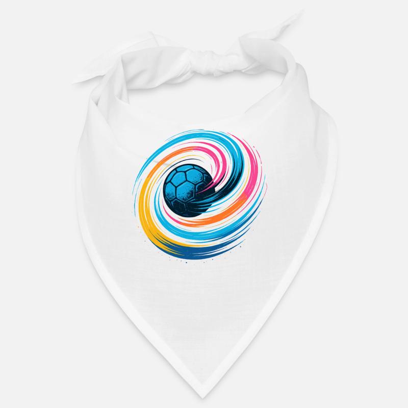 Handball Neon Ball, bunter Wirbelwurf, Dynamik Bandana
