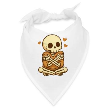 Self Hug Skelett – Cozy Selflove - Bandana - Weiß - Vorne