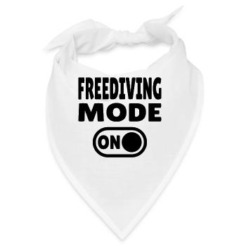 Freediving Mode ON - Taucher - Bandana - Weiß - Vorne