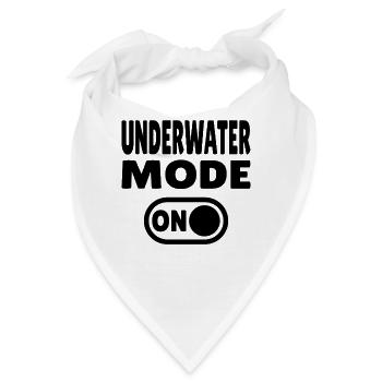 Underwater Mode ON  - Bandana - Weiß - Vorne