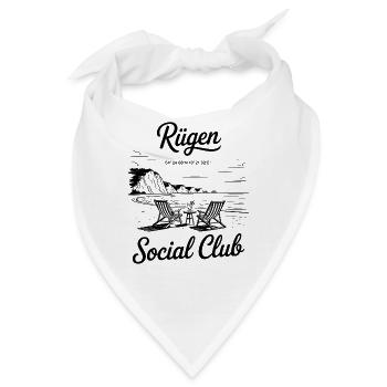 Rügen Ostsee Strand Meer Kreidefelsen - Bandana - Weiß - Vorne