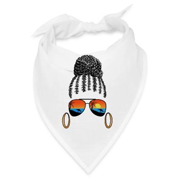 Black Girl Braids Sonnenbrille Strandurlaub Tropic - Bandana - Weiß - Vorne