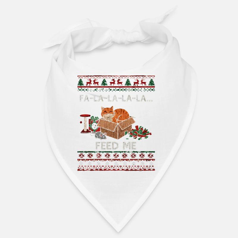 Christmas cat in a box – food requests Bandana