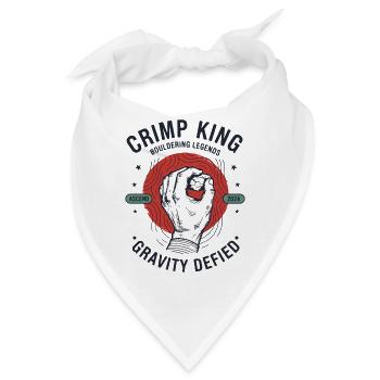 Crimp King Bouldering-Legenden Schwerkraft trotzt - Bandana - Weiß - Vorne