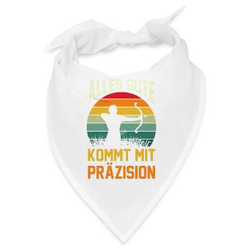 Bogenschütze Bogensport Bogenschießen - Bandana - Weiß - Vorne