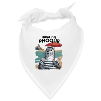 Normandy Seal Pride Humor-Geschenk - Bandana - Weiß - Vorne