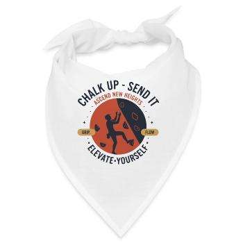 Kreide auf, schick es, erhöhe dich selbst. - Bandana - Weiß - Vorne