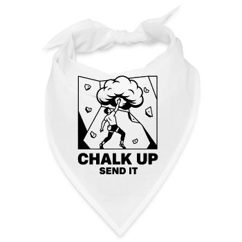 Schreib auf, schick es Kletterspaß - Bandana - Weiß - Vorne